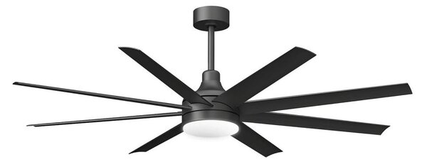ZEVENTI - LED Stmívat stropní ventilátor LED/24W/230V 2700-6500K 165cm černá+DO