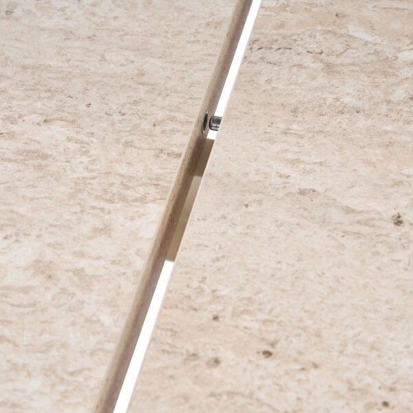 Rozkládací jídelní stůl NEL 160x90 cm travertin
