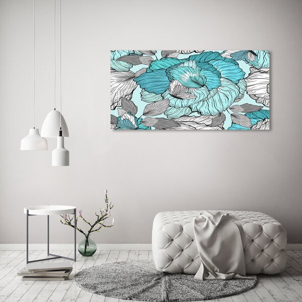 Moderní fotoobraz canvas na rámu Květinový vzor oc-117259293