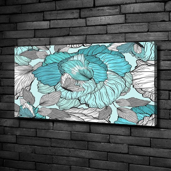 Moderní fotoobraz canvas na rámu Květinový vzor oc-117259293