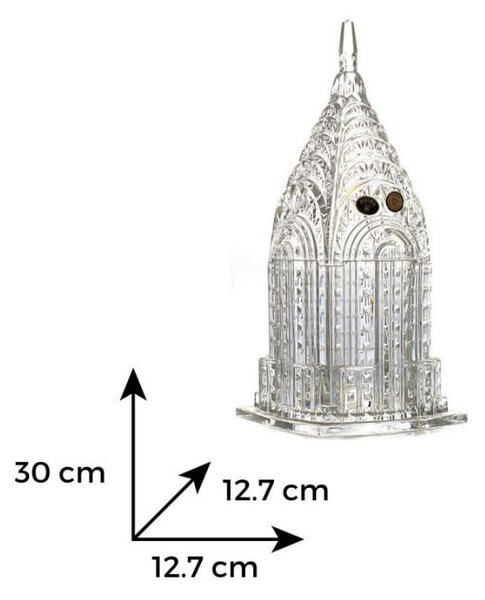 KŘISTÁLOVÁ MISKA BOHEMIA EMPIRE STATE 30CM