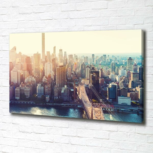 Moderní obraz canvas na rámu New York ptačí pohled oc-117684952