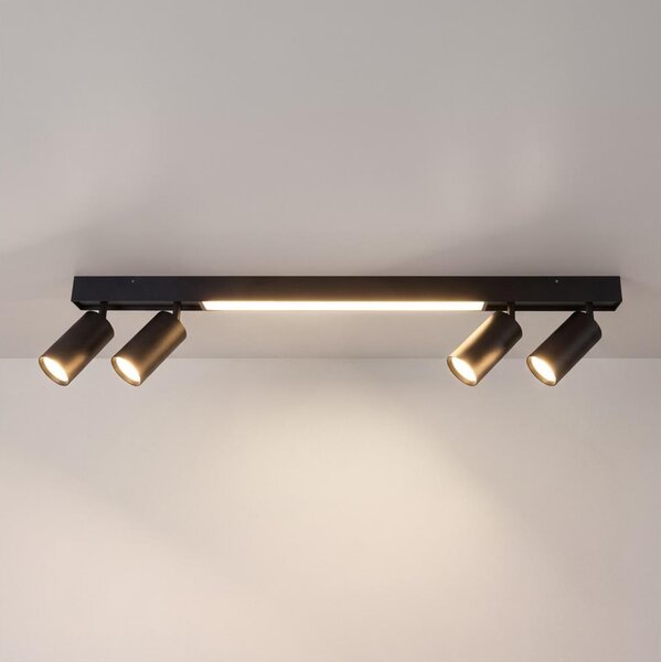 Brilagi - LED Bodové svítidlo SELE 4xGU10/30W/230V + LED/20W černá