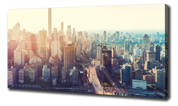 Moderní obraz canvas na rámu New York ptačí pohled oc-117684952
