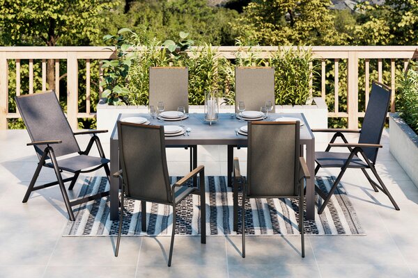 ZAHRADNÍ STŮL, kov, plast, 180/92/74 cm Ambia Garden - Venkovní stoly