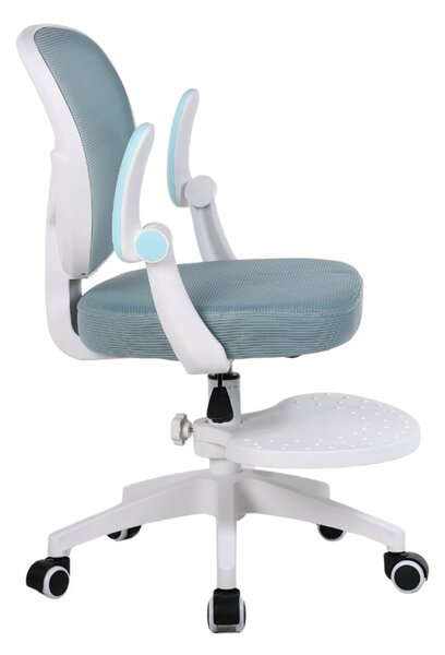 Dětská otočná židle Neoseat JUNI 008 s podnoží — látka, modrá