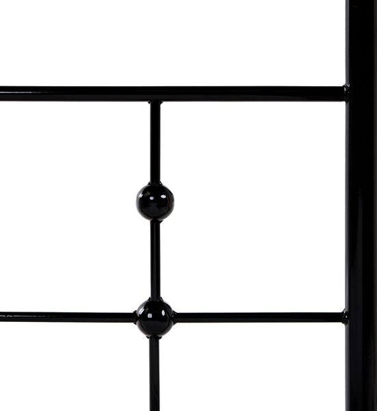 Postel s baldachýnem Kov ARTONNE 90 x 200 cm Černá