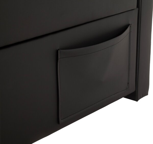 POSTEL BOXSPRING, 140/200 cm, černá Xora - Jednolůžkové postele, Online Only