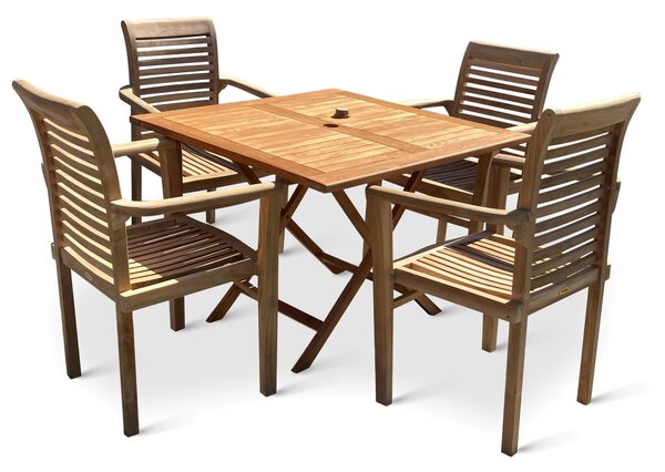 Square I. nábytek na zahradu teak 1+4