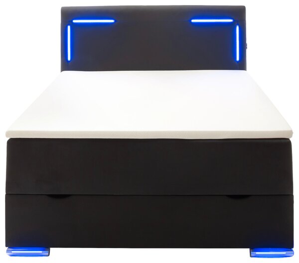 POSTEL BOXSPRING, 140/200 cm, černá Xora - Jednolůžkové postele, Online Only