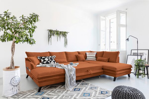SEDACÍ SOUPRAVA, textil, terracotta P & B - Sedací soupravy, Online Only
