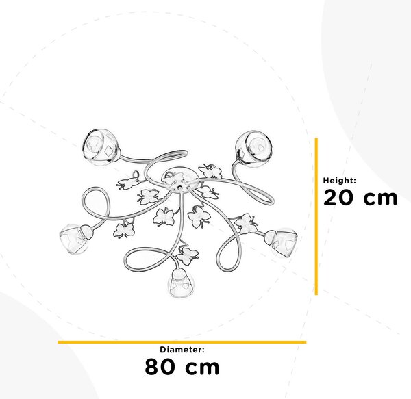 DĚTSKÉ STROPNÍ SVÍTIDLO, 80/80/20 cm - Online Only svítidla, Online Only
