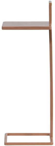 -25 % Dny MOMENTI– WOOOD Růžový kovový odkládací stolek Toste 22 x 22 cm