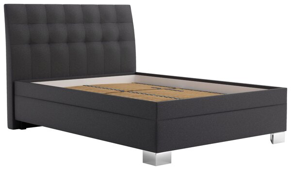 ČALOUNĚNÁ POSTEL, 140/200 cm, antracitová Blanar - Postele s úložným prostorem