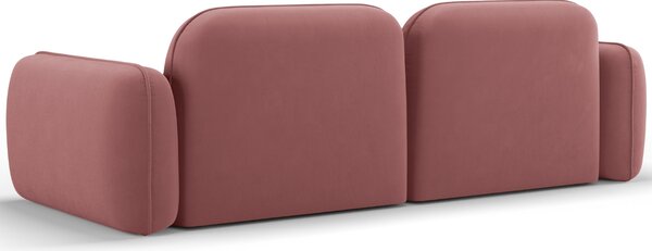 -25 % Dny MOMENTI– Cosmopolitan Design Růžová sametová trojmístná pohovka Sydney 230 cm
