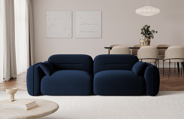 -25 % Dny MOMENTI– Cosmopolitan Design Královsky modrá sametová trojmístná pohovka Sydney 230 cm
