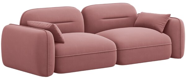 -25 % Dny MOMENTI– Cosmopolitan Design Růžová sametová trojmístná pohovka Sydney 230 cm