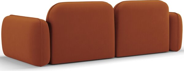 -25 % Dny MOMENTI– Cosmopolitan Design Terakotově oranžová sametová trojmístná pohovka Sydney 230 cm