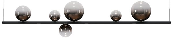 Lodes Random Stick long, závěsné svítidlo 15W LED 2700K, černá/bronzová, délka 150cm