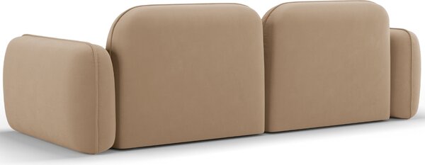 -25 % Dny MOMENTI– Cosmopolitan Design Pískově hnědá sametová trojmístná pohovka Sydney 230 cm