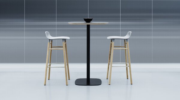 Normann Copenhagen designové barové židle Form Barstool Wood (75 cm)