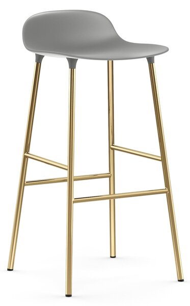 Normann Copenhagen designové barové židle Form Barstool Steel (75 cm)