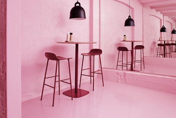 Normann Copenhagen designové barové židle Form Barstool Steel (75 cm)