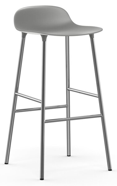 Normann Copenhagen designové barové židle Form Barstool Steel (75 cm)