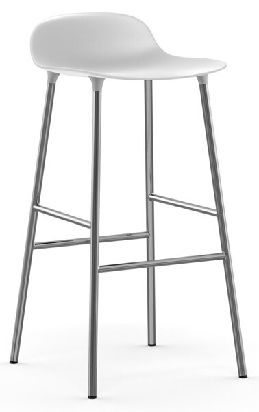 Normann Copenhagen designové barové židle Form Barstool Steel (75 cm)