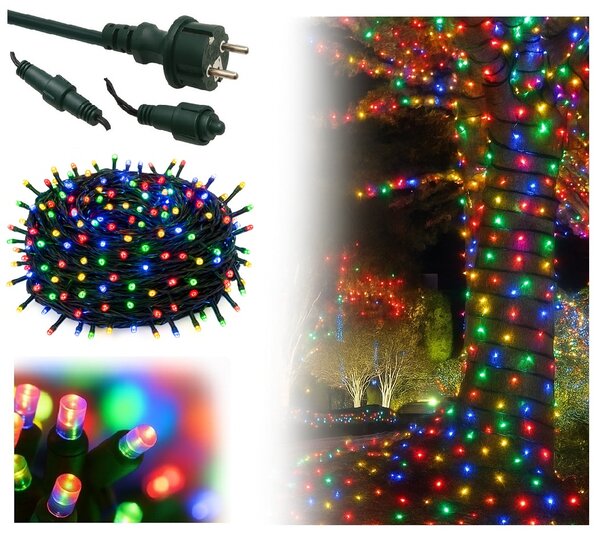 Vánoční světýlka venkovní FLASH multicolor 100 LED