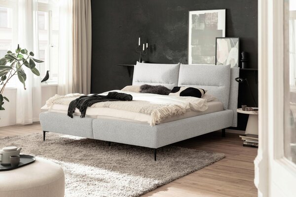 ČALOUNĚNÁ POSTEL, 180/200 cm, světle šedá MID.YOU - Online Only postele, Online Only