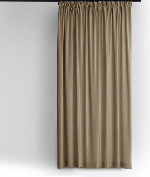 Béžový sametový dimout závěs 140x250 cm Velto – Filumi