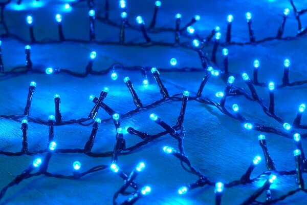 Vánoční světýlka vnitřní modré 100 LED