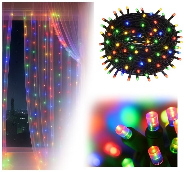 Vánoční světýlka vnitřní multicolor 200 LED