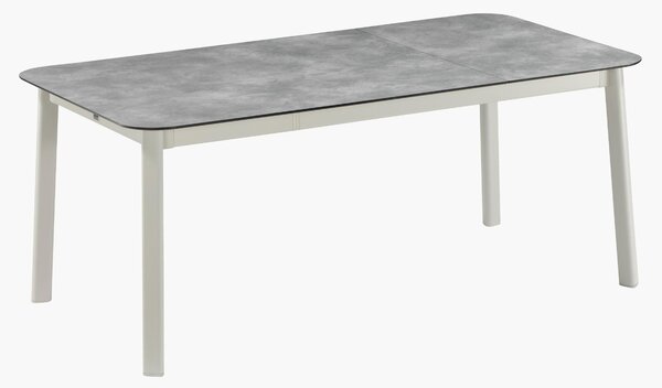 Lafuma MOBILIER ORON - rozložitelný zahradní stůl s HPL deskou ciment model L 185 > 245 x 100 x 77cm pro 8-10 osob ve dvou barvách podnoží, Barva: Béžová Sable