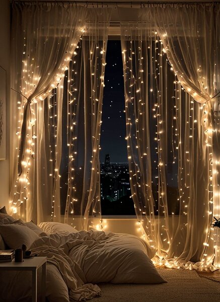 Vánoční světýlka vnitřní teplá bílá 200 LED