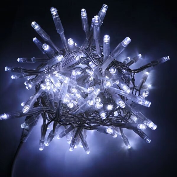 Vánoční světýlka vnitřní studená bílá 100 LED