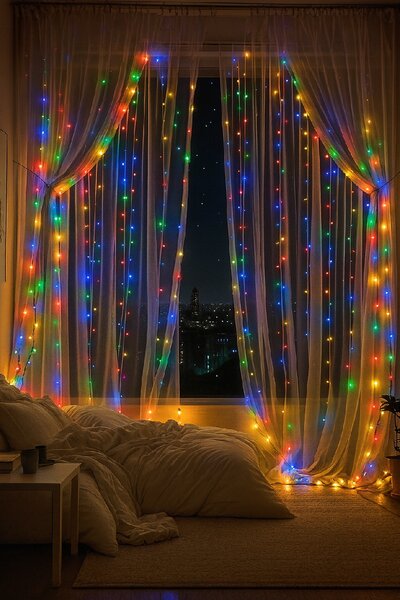 Vánoční světýlka vnitřní multicolor 200 LED