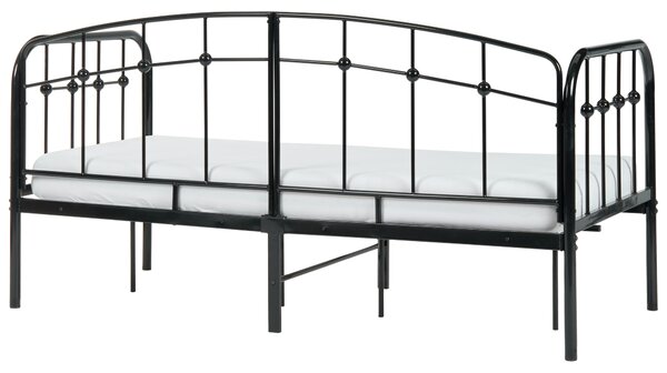 Denní postel Kov ARRIEN 90 x 200 cm Černá