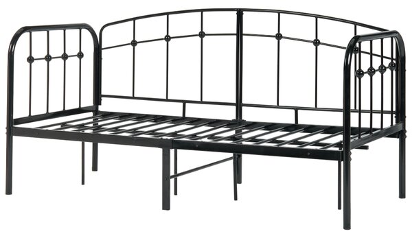 Denní postel Kov ARRIEN 90 x 200 cm Černá