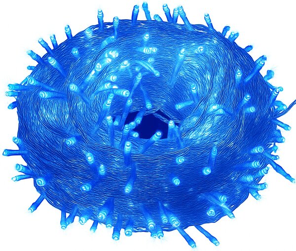 Vánoční světýlka LED záclona FLASH modrá 300 LED