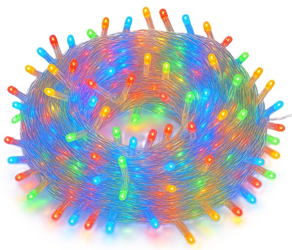 Vánoční světýlka LED záclona FLASH multicolor 300 LED