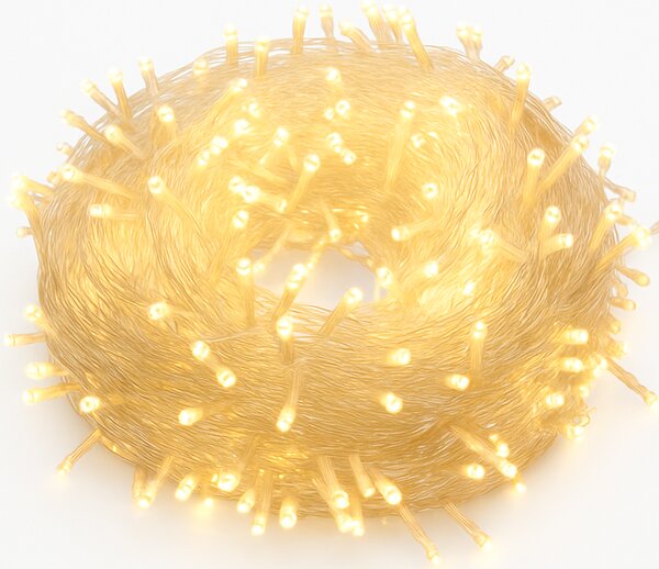 Vánoční světýlka LED záclona FLASH teplá bílá 300 LED