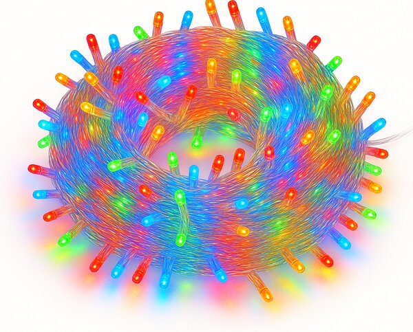 Vánoční světýlka LED záclona FLASH multicolor 300 LED