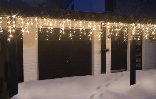 Vánoční světýlka LED záclona FLASH teplá bílá 300 LED
