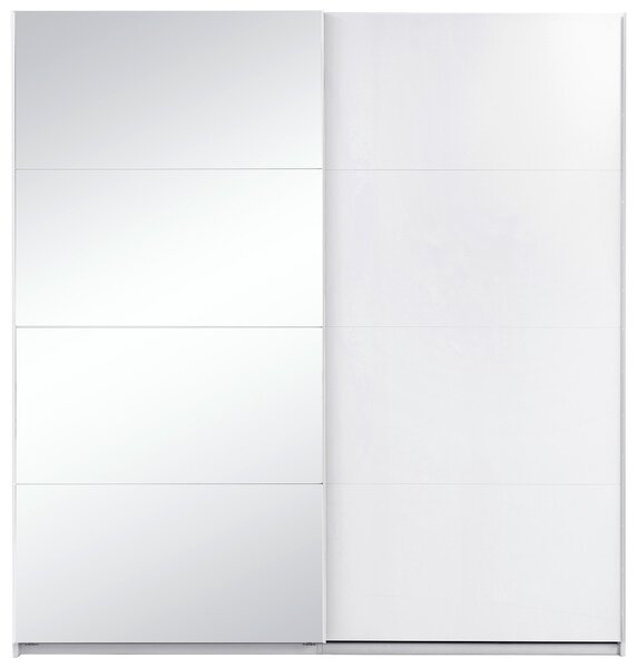 ŠATNÍ SKŘÍŇ S POSUVNÝMI DVEŘM, bílá, 200/210/62 cm MID.YOU - Šatní skříně, Online Only