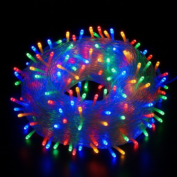 Vánoční světýlka LED záclona FLASH multicolor 300 LED