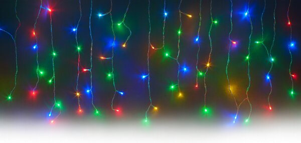 Vánoční světýlka LED záclona FLASH multicolor 300 LED