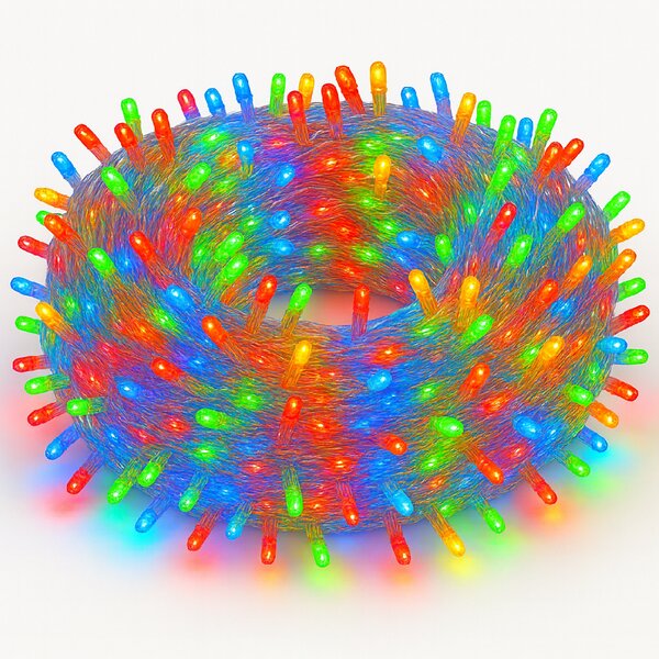 Vánoční světýlka LED záclona FLASH multicolor 300 LED