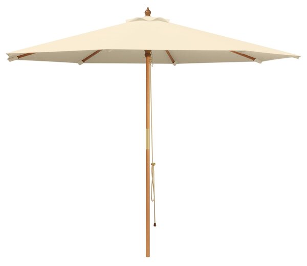 Zahradní slunečník Ø 300 x 248 cm Masivní eukalyptové dřevo